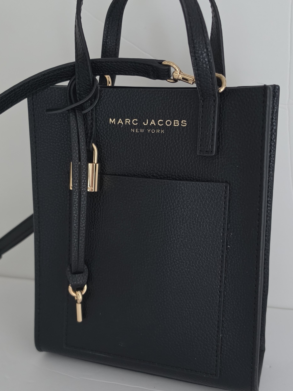 Marc Jacobs Black Leather Mini Tote Crossbody - Picture 2 of 8